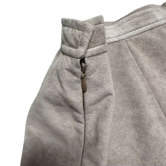 VTG Lillie Rubin Womens Samuel Robert Faux Suede Midi Skirt Beige XS S Mauve - Picture 5 of 6